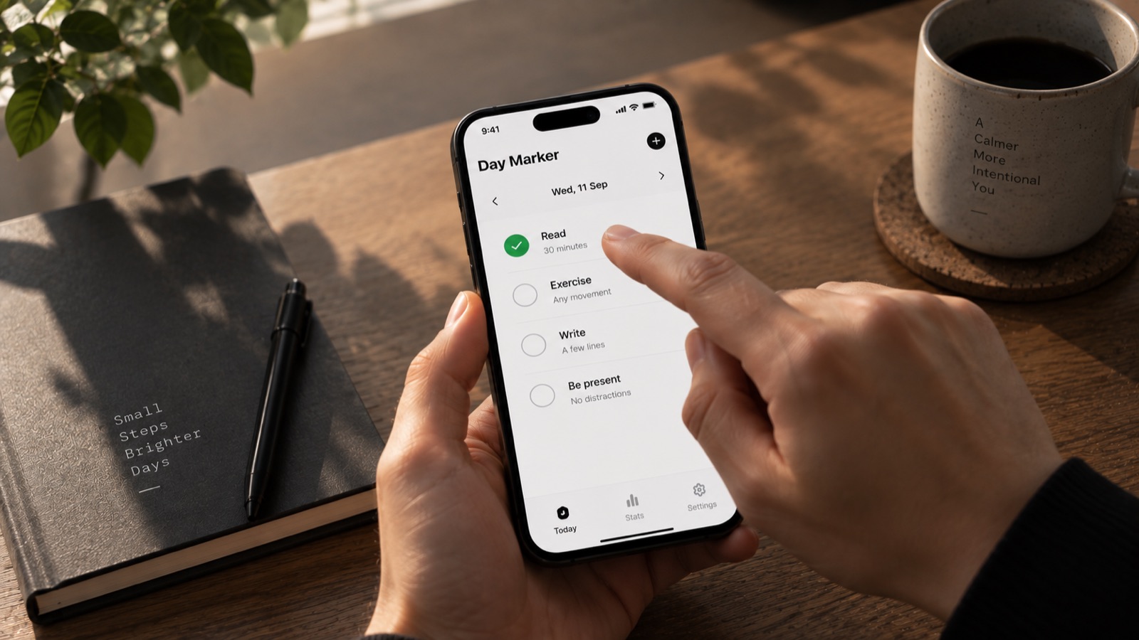 A single tap completing an action instantly with no dialogs or confirmations in the way
