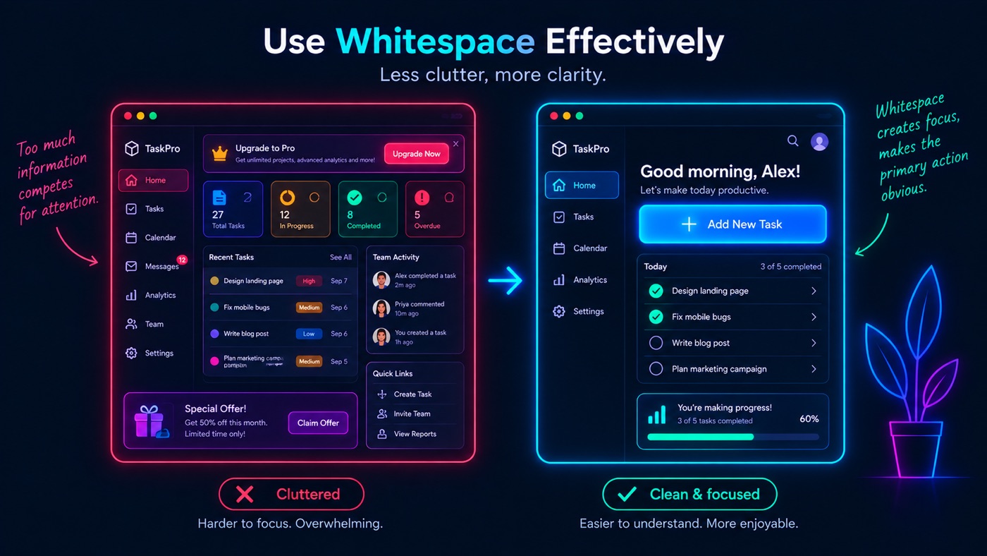 Use whitespace effectively